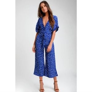 NWOT Faithful the Brand Blue Jumpsuit